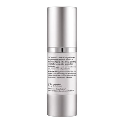 CONTROL CORRECTIVE C Defense Serum With Poly-Pore Technology - Advanced Vitamin C Serum Plus Hyaluronic Acid, Poly Pore Delivery System, Time Releases Actives, Sustains Hydration Throughout The Day