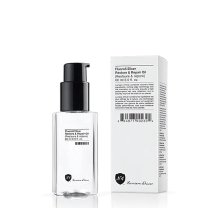 Number 4 Hair Oil, Fluoro5 Elixir Restore & Repair, Anti Frizz Serum for Damaged Hair, 2.0 oz – N4 Hair Care