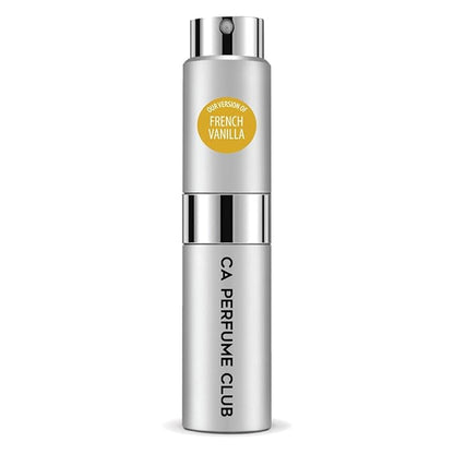 CA Perfume Originals French Vanilla for Women and Men Amber Scent Long Lasting Unisex Fragrance Eau De Parfum Travel Size Refillable Atomizer Spray 0.27 Fl Oz 8ml