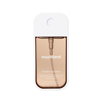 Touchland Hydrating Body & Hair Fragrance Mist, Vanilla Velvet, 2 FL. OZ. Travel Size Body Spray