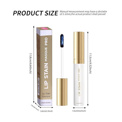 Lip Stain Peel Off – Wipe-Off Lip Stain Tattoo | Long Lasting Waterproof Lip Tint, High-Pigment Matte Lip Color, Smudge & Transfer Proof Lip Stains Masque, Kiss-Proof All-Day Lip Makeup 05#+09#
