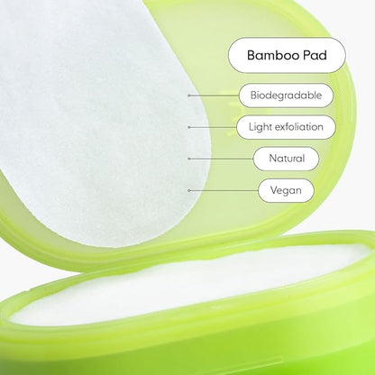 LOOPS Exfoliating Toner - Refine, Resurface, and Rebalance Skin - Pre-soaked Bamboo Pad - Skincare Toners for Face -Exfoliatings Treatment Toner -Exfoliating Pads