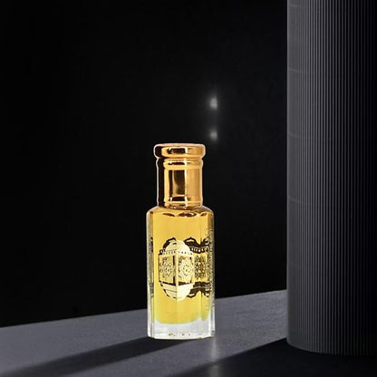 INTENSE OUD Rashid Al Layl Long Lasting Arabian Perfume Oils for Women 12ML (0.40 OZ) Fragrance Oil With Rose, Jasmine, Vetiver & Patchouli Notes - Concentrated Perfume Oil With Black Gift Box