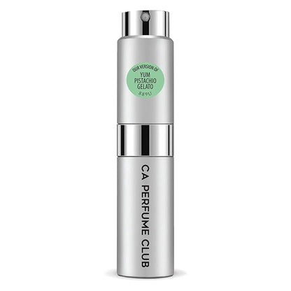 CA Perfume Impression of Yum Pistachio Gelato for Women and Men Gourmand Scent Long Lasting Unisex Fragrance Eau De Parfum Travel Size Refillable Atomizer Spray 0.27 Fl Oz 8ml