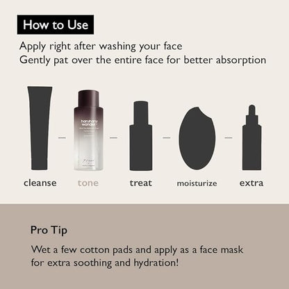 haruharu Wonder Black Rice Hyaluronic Toner for Sensitive Skin 5.1 fl.oz, Alcohol Free, Fragrance Free, Deep Hydration, Glass Skin, Korean Skincare, Vegan, Cruelty-Free