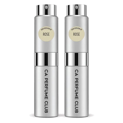 CA Perfume Club Impression of Le Lb Rose For Women & Men Replica Version Fragrance Dupes Concentrated Long Lasting Eau de Parfum Spray Refillable Atomizer Bottle 0.27 Fl Oz-X2