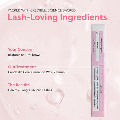 ForChics- Nourishing Eyelash Growth Mascara - Volumizing & Lengthening, Moisturizing Black Formula for Sensitive Eyes, Enhances Thickness & Health