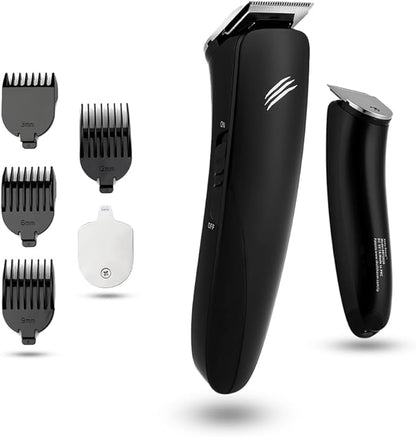 Skull Shaver Pitbull Gold PRO Electric Razor & Baby Beast Trimmer - Premium Cordless Electric Shaver for Men - for Wet & Dry Shaving - Features LED Battery Display - Comes with Travel Pouch