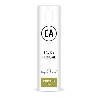CA Perfume Impression of Asian Green Tea Unisex Eau De Parfum Citrus Aromatic Scent Long Lasting Unisex Fragrance Travel Size TSA Ready for Day and Night Wear 0.33 Fl Oz 10ml