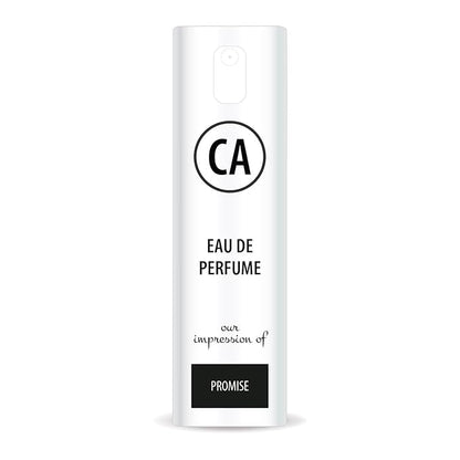 CA Perfume Impression of Promise Unisex Eau De Parfum Amber Floral Scent Long Lasting Unisex Fragrance Travel Size TSA Ready for Day and Night Wear 0.33 Fl Oz 10ml