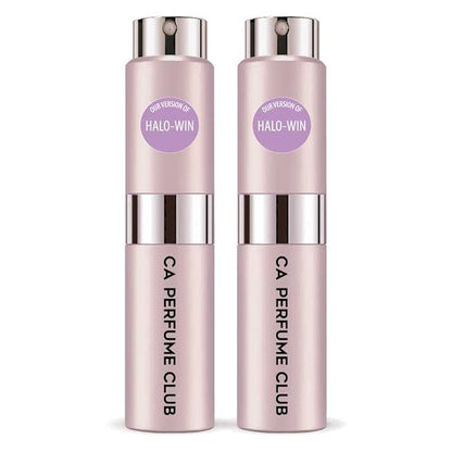 CA Perfume Impression of Halo-win for Women Amber Floral Scent Long Lasting Perfumes for Women Eau De Parfum Travel Size Refillable Atomizer Spray 0.27 Fl Oz 8ml (Set of 2)