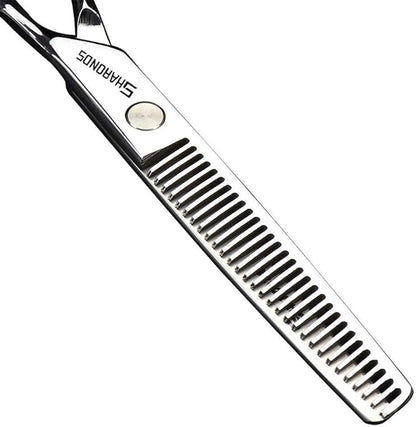 6/6.5 inch professional hair scissors hairdresser hair thinning scissors hairdressing tools barber scissors (6 inch teeth-B)