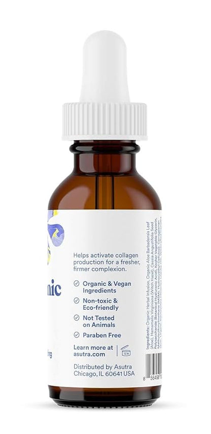ASUTRA Hyaluronic Acid Serum for Face, 1 fl oz (Pack of 2)- Vitamin C & E, Aloe, Green Tea, Geranium & Jojoba Oil, Plumping Face Serum, Hydrating Facial Skin Care