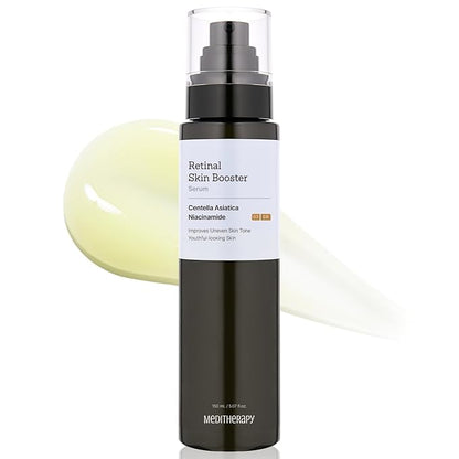 MEDITHERAPY Retinal Skin Booster Serum – Beginner Friendly Non-Irritating Retinaldehyde for Face and Body – Anti-Aging Retinol Pore Minimizer for Blemish Prone Skin– Korean Skin Care, 5.07 Fl.Oz Large