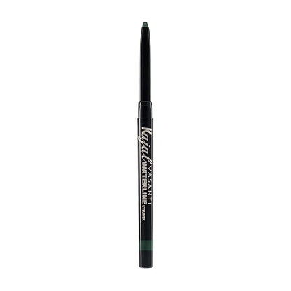 VASANTI Kajal Waterline Eyeliner Pencil - Long-lasting, Waterproof, Smudge-proof, Safe for Sensitive Eyes, Waterline Eye Liner - Opthalmologist Approved and Tested (Midnight Green)