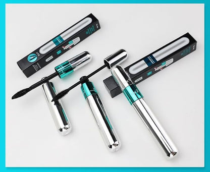 4d silk fiber mascara black volume and length，mascara 5x longer thickening and no clumping，long lash and waterproof