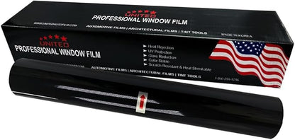 United Ceramic Pro Window Tint Car 40In x100Ft 2Ply Nano Ceramic IR-95 with 5% VLT - Outstanding Clarity & Views Window Tint for Car Home Blocks UV/IR Rays, Adhesive Film W/Lifetime Color Stability