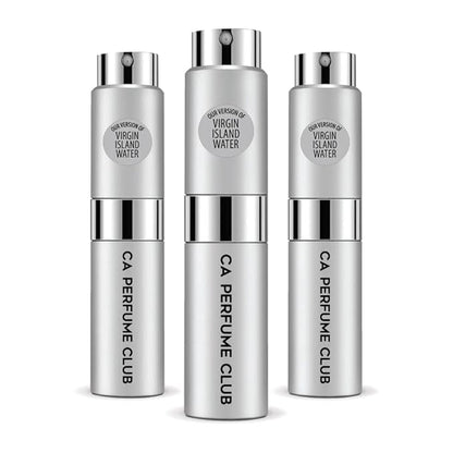 CA Perfume Impression of Virgin Island Water for Women and Men Citrus Scent Long Lasting Unisex Fragrance Eau De Parfum Travel Size Refillable Atomizer Spray 0.27 Fl Oz 8ml