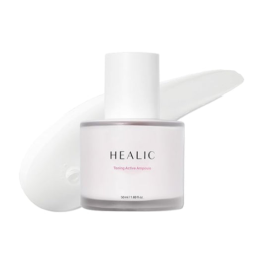 Toning Active Ampoule–Brightening, Hydrating&Soothing with Tranexamic Acid, Niacinamide&Hyaluronic Acid, Dark Spot Correction, Gentle for Sensitive Skin, Korean Skin Care, 50ml/1.69 fl.oz