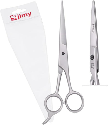 Jimy 6.5" Hair Scissors Professional – Ultra Sharp Razor Edge Stainless-Steel Scissors to Cut Hair – Ergonomic Design Salon Quality Hair Shears for Men, Women & Barbers