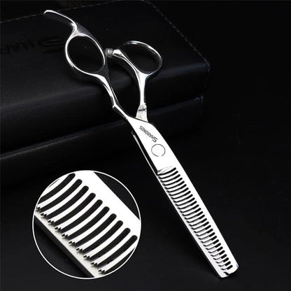 Barber hair scissors, Axemoore professional haircut Cutting Scissors/Shears set- 6", made of Japanese stainless steel, especially (6 in- tooth-C)