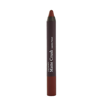 VASANTI Matte Crush Lipstick Pencil – Brownie Bite – High-Pigment, Soft Matte Lip Color – Long-Lasting, Water-Resistant, Smudge-Proof Lip Liner & Lipstick in One