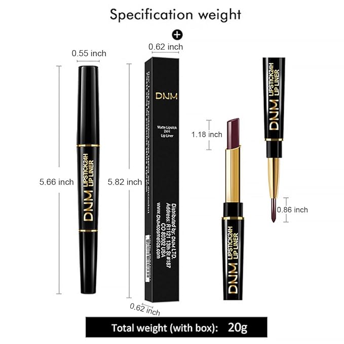 2-in-1 Mauve Red Lip Liner & Lipstick Set Kit for Women, Matte Lips Kit with Lip Liner Lip Stains Long Lasting Waterproof 24 Hour Lipstick and Lip Liners Combo Lipliners Pencil Set 13