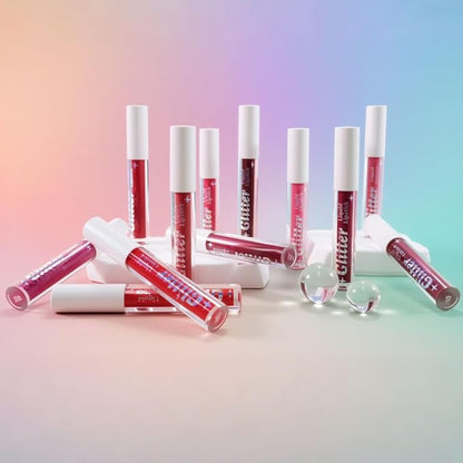 Light Purple Metallic Lipstick for Women,Lightweight Glitter Sparkling Liquid Lipsticks,Shimmer Lip Gloss Stain Long Lasting Waterproof Smudge Proof Non-Drying 24 Hour Full Coverage Lip Makeup,Vegan