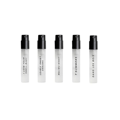 Dime Beauty Perfume Sampler, Hypoallergenic, Clean Perfumes, Eau de Toilette For Women (Set of 5, 2 ml)