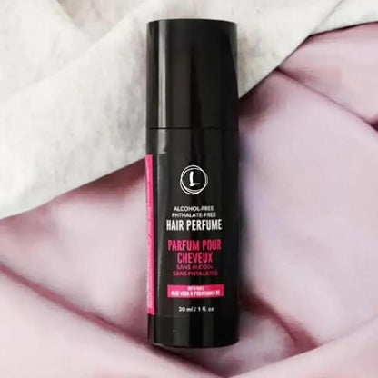 Love Ur Curls Hair Perfume Mist Spray, Signature Scent Fragrance, Notes of Vanilla Musk, Warm Amber, Fruity Peach Blend, Refresh Hair, for all Hair Types, Vegan, and Alcohol Free