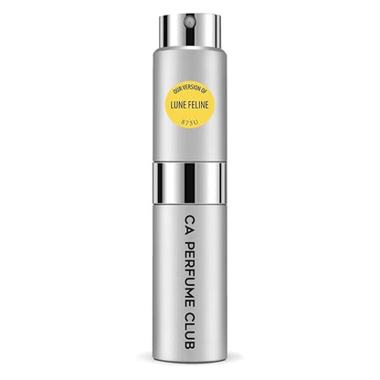 CA Perfume Impression of Lune Feline for Women and Men Amber Vanilla Scent Long Lasting Unisex Fragrance Eau De Parfum Travel Size Refillable Atomizer Spray 0.27 Fl Oz 8ml
