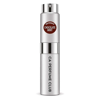 CA Perfume Originals Chocolate Mint for Women and Men Amber Floral Scent Long Lasting Unisex Fragrance Eau De Parfum Travel Size Refillable Atomizer Spray 0.27 Fl Oz 8ml