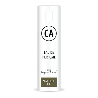 CA Perfume Impression of Some Like It Hot Unisex Eau De Parfum Floral Fruity Scent Long Lasting Unisex Fragrance Travel Size TSA Ready for Day and Night Wear 0.33 Fl Oz 10ml