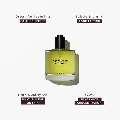 Eternal perfume oils - Aquamarine Revenge Perfume Oil Inspired by A L.i.n.e.a.g.e Ec0 | Long Lasting Perfume Oil for Women and Men (Unisex) - 50ml with 30ml Aquamarine Revenge (Pack of 2)