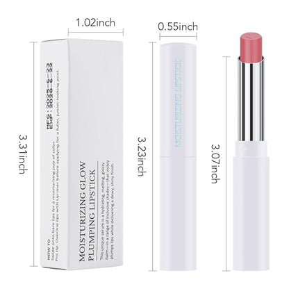 Soft Pink Tinted Lip Balm, Hydrating Sheer Soft Matte Finish Lipstick for Women, Creamy Natural Color Lip Tint Balm Lightweight And Non-greasy Lip Glow Long Lasting Waterproof for Dry Lips 08#