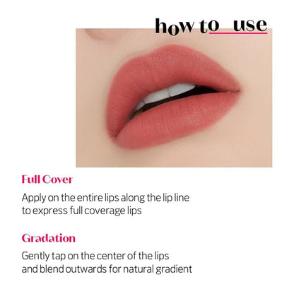 ETUDE Fixing Tint #04 Ginger Milk Tea (4g) | Long Lasting High Pigmented Liquid Lipstick | Waterproof Lightweight Matte Finish Lip Stain | Full Coverage | Korean Makeup, Kbeauty