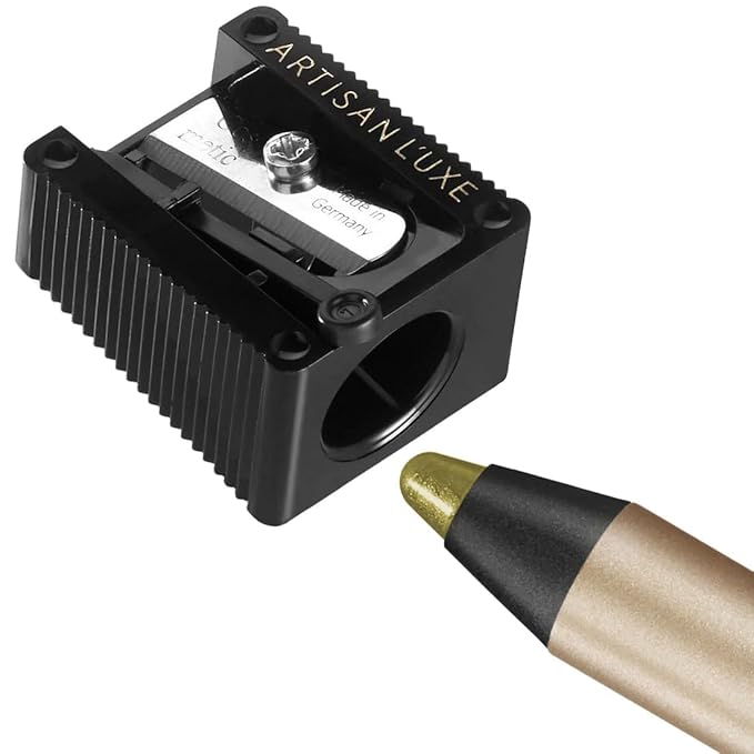 Artisan L'uxe Beauty Jumbo Eyeliner Pencil & Sharpener Smokey Eyes in 3 Minutes Water Proof, Smudge Proof, Long Lasting Age Defying Essential Oils (Shade: Persuasion Olive Green)