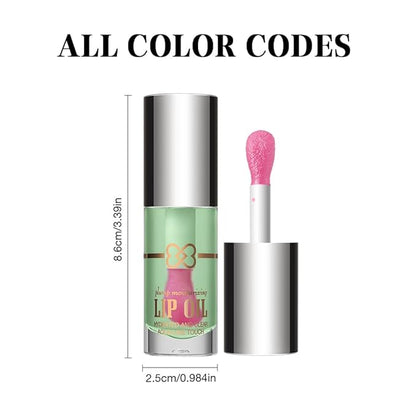 Nourishing Lip Oil, Deep Moisturizing Lip Balm Liquid, Non-Sticky High Shine Lip Gloss, Hydrating Lip Tint for Soft, Smooth, Healthy-Looking Lips, Lightweight Glossy Lip Care for Daily Use-1#