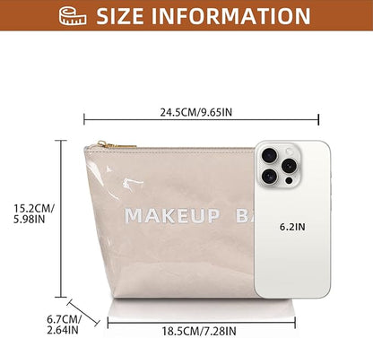 Makeup Bag for Women, Portable Waterproof Cute Cosmetic Bags, Skincare Makeup Case Pouch with Zipper for Daily Use, Travel