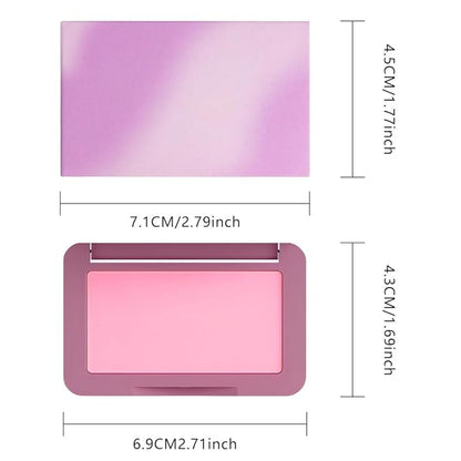Rose Pink Matte for Face Cheeks Blush, Natural Cream Blushes Makeup Palette, Dark Monochrome Blush Creamy Powder Palette Makeup for Older Women, Blushes Eyeshadow Foundation for Every Day 05