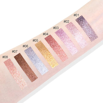 Cream Glitter Grey Blue Shimmer Metallic Eyeshadow Palette Makeup, Natural Single Mini Instant Holographic Eyeshadow For Women, Sombras Crema Para Ojos, Talc, Paraben & Cruelty Free