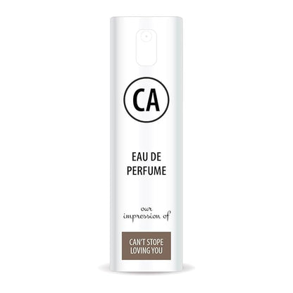 CA Perfume Impression of Can't Stope Loving You for Women Eau De Parfum Amber Vanilla Scent Long Lasting Perfumes for Women Travel Size TSA Ready for Day and Night Wear 0.33 Fl Oz 10ml