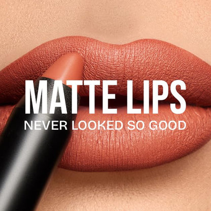 K7L Matte Orange Brown Lipstick Crayon - Long-lasting and Ultra-pigmented