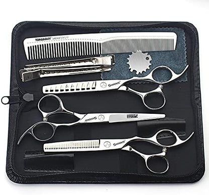 6/6.5 inch professional hair scissors hairdresser hair thinning scissors hairdressing tools barber scissors (6-inch 3pc)