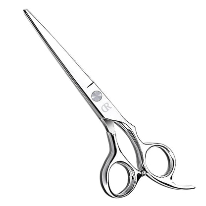 Professional Hair Cutting Shears,6 Inch Barber hair Cutting Scissors Sharp Blades Hairdresser Haircut For Women/Men/kids 420c Stainless Steel (Silver)