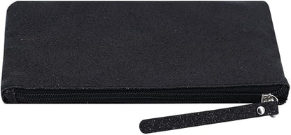 Celestial Glitter Makeup Pouch – Six Stunning Shades - Festive Cosmetic Bag (Twilight Black)