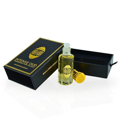 INTENSE OUD Scandalous Long Lasting Arabian Perfume Oils for Women 12ML (0.40 OZ) Floral Fruity Fragrance Oil with a Warm Finish - Concentrated Perfume Oil in an Elegant Black Gift Box