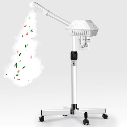 Professional Facial Steamer for Atomization Humidifier Atomizer, Adjustable Height and Angle, Face Steamer Clean Skin Firming Pores and Moisturizing Suitable for a Beauty, Spa, at Home