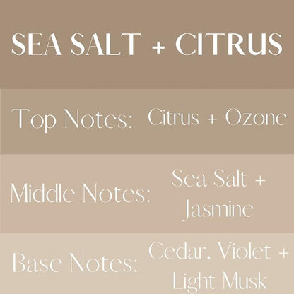River Birch Sea Salt + Citrus Scented Linen and Room Spray | Home Fragrance | 4 oz Glass Amber Bottle | Luxury Signature Scent | Handmade in Texas