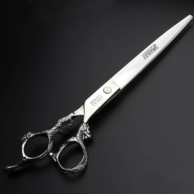 6/7/8/9-inch professional hair clipper set, stainless steel sharp hair clippers, hairdresser specific scissor (9 Inch Flat Scissors)